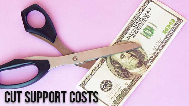 Cut Support Costs