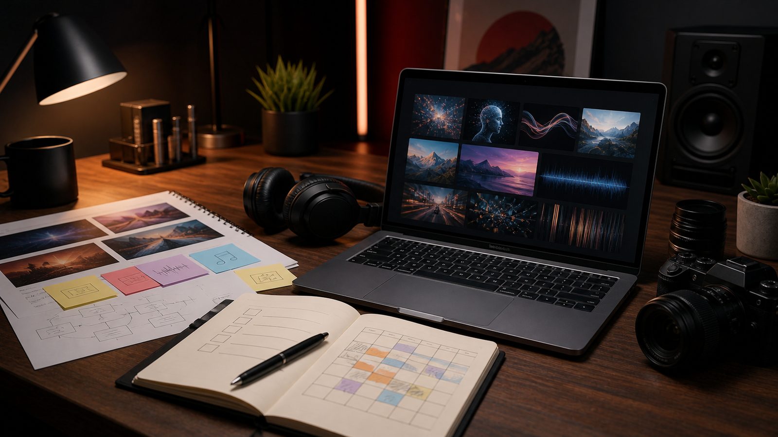 Creator planning AI video and audio credit usage for production work