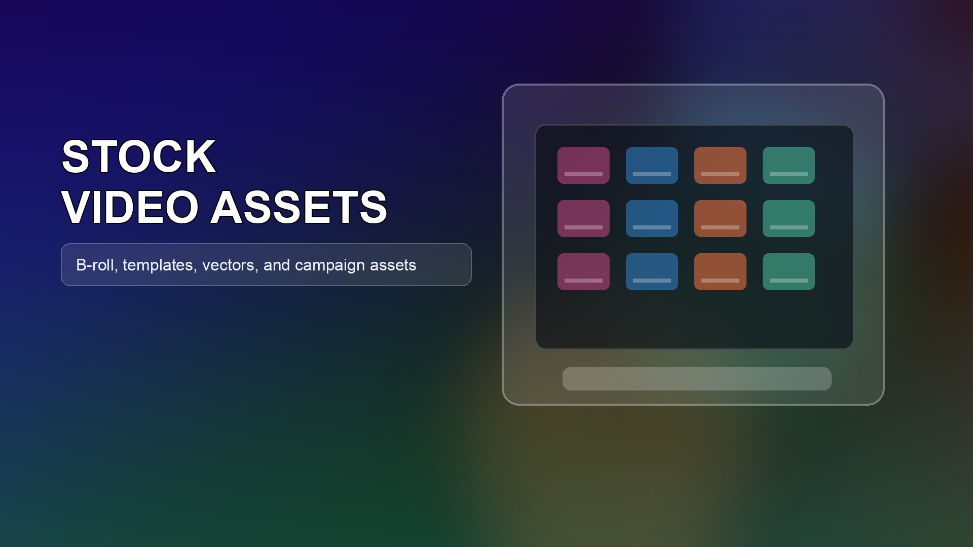 Adobe Stock video asset workflow for a creator project