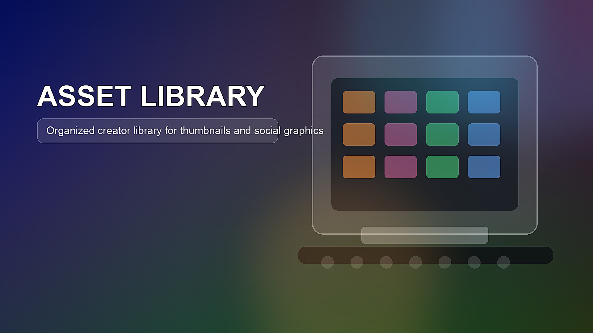 creator asset library workstation