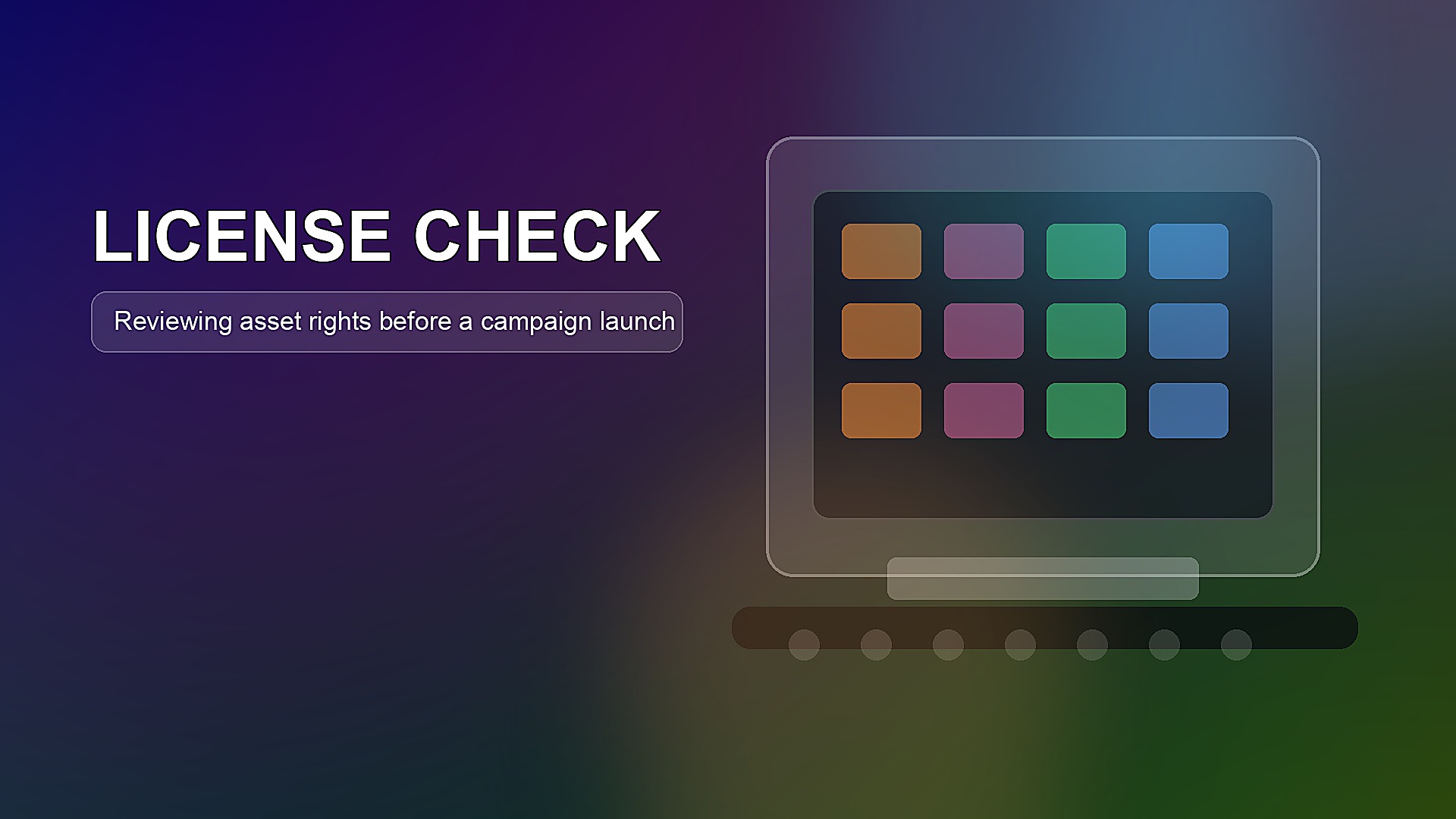 licensing checklist creative team