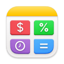 Soulver app icon with a four-color calculator grid on a yellow header